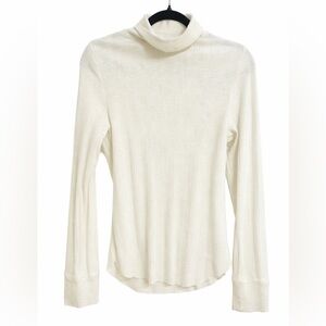 Aerie - Ribbed Mock Neck, Long Sleeve Top